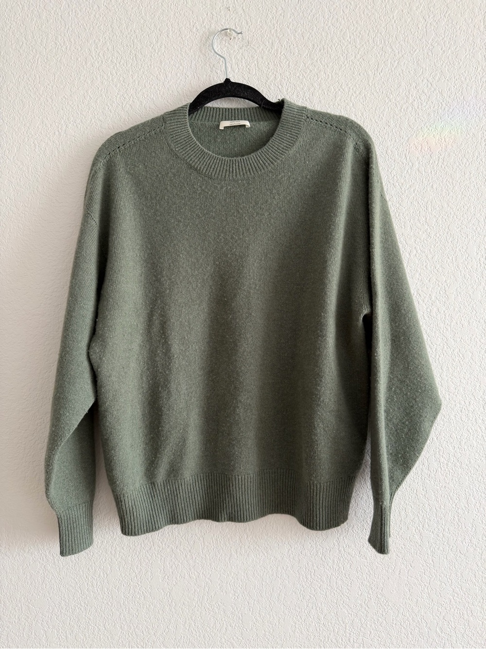 Aritzia Wilfred Isabelle Wool Cashmere Sweater Sage Green Small